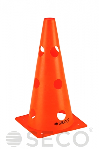 Orange SECO® training cone with holes 32 cm