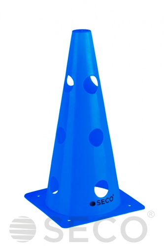 SECO® Trainingskegel mit Löchern 32 cm Blau