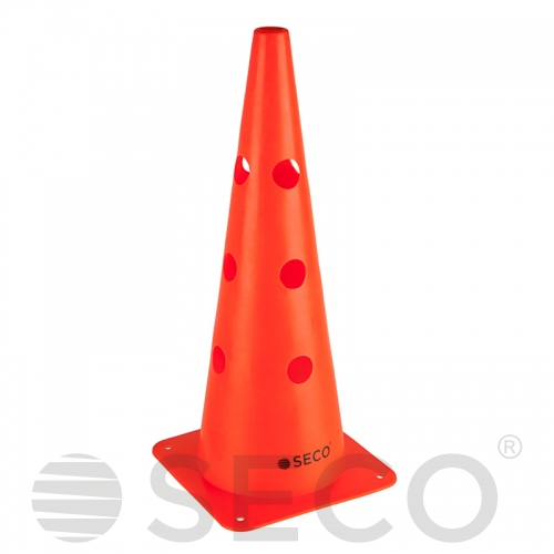 Orange SECO® training cone with holes 48 cm