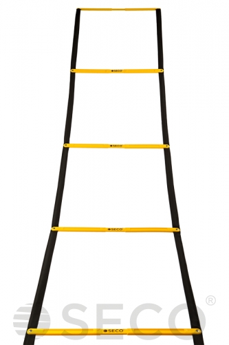 SECO® yellow coordination training ladder for running 12 steps 5,1 m 