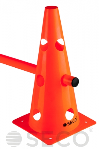 Тренировочный конус с отверстиями SECO® 32 см оранжевого цвета 