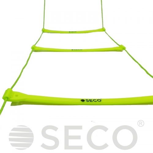 SECO® neon coordination training ladder for running 10 steps 4 m 