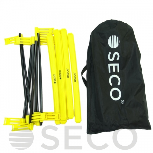 SECO® yellow coordination training ladder for running 6 steps 